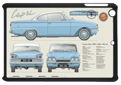 Ford Consul Capri 1961-62 Small Tablet Covers